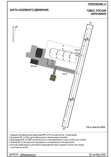 Карта наземного движения ПП "Березкино"